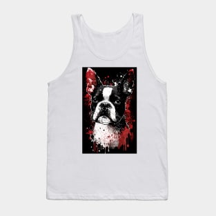 Boston Terrier Portrait Tank Top